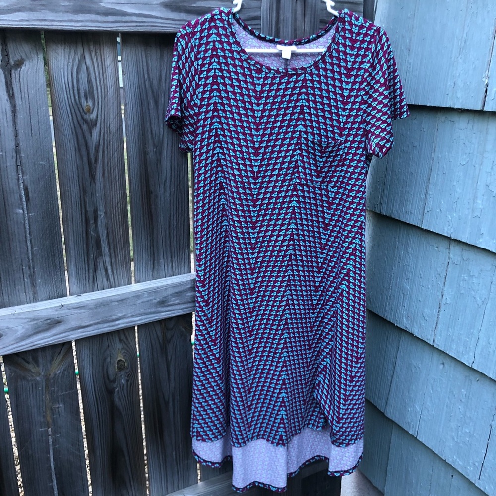 Lularoe Carly Dress- Geometric Print